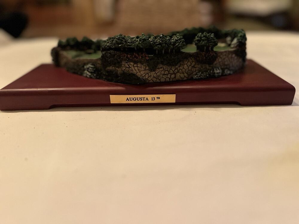 Fairway Replicas Augusta Masters 13th Golf Hole Replica Display Model Wood Base